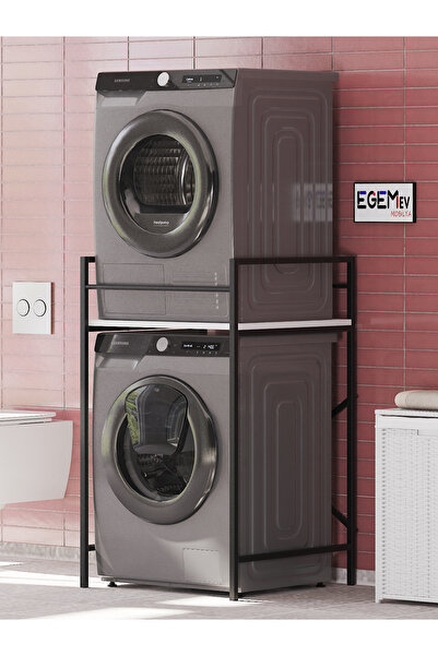 EGEMEV Banyo Dolabı Çamaşır Ve Kurutma Makinesi Dolabı Çamaşır Makinesi Üstü ...