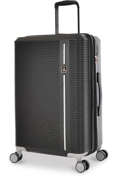 Track 4-Piece ABS Hard Shell Spinner Luggage Set with TSA Lock (Black2, HK333/4P)