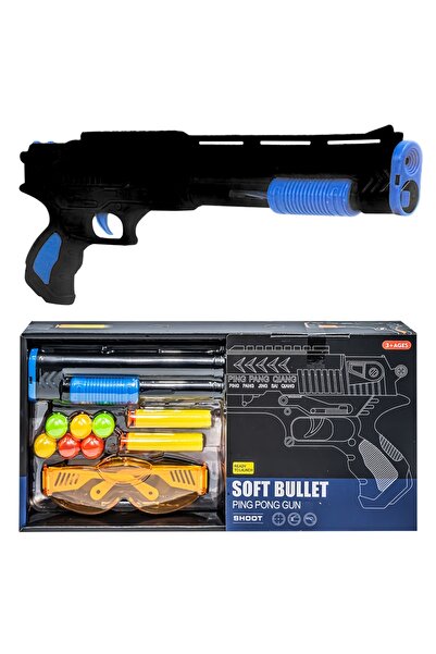 Robentoys Pistol de jucărie cu bile și săgeți cu ventuză + ochelari de protecție