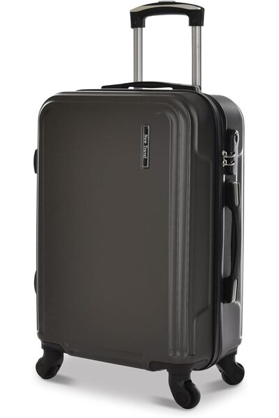 New Travel Carry-On Luggage with Built-in Lock and 4 Wheels, Small Hard ABS Suitcase, Grey