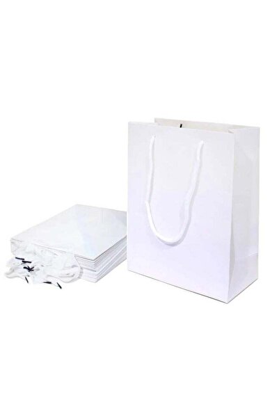 GULF GALLERY PRIMA 6 Piece Gift Bag Set 24.5x19.5x9.5 Cm White