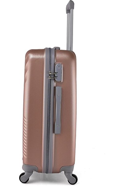 New Travel ABS 4-Piece Luggage Set 28/24/20/12 inch, 360° Spinners, Rose Gold (BR963/4P)