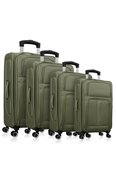 WAKYME 4Piece Softside Luggage Sets–Durable Expandable Carry On Suitcase with...