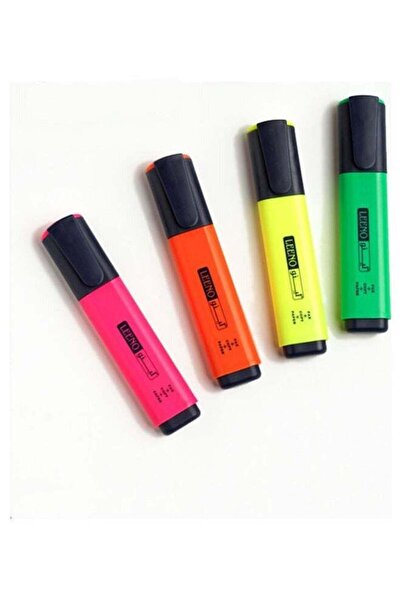 LEENO 4-Piece Multi-Color Highlighter Set