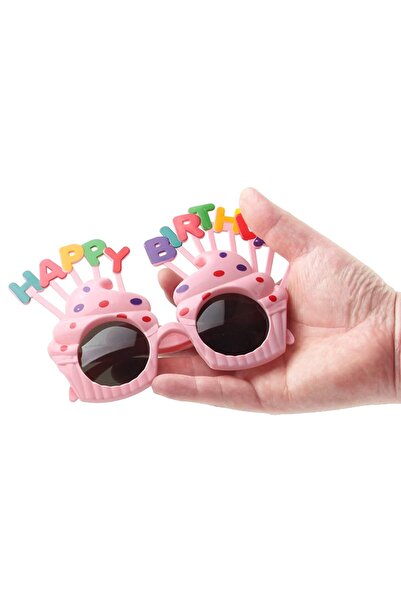 Flippy Happy Birthday Glasses, Pink, 18.5x11.5 cm