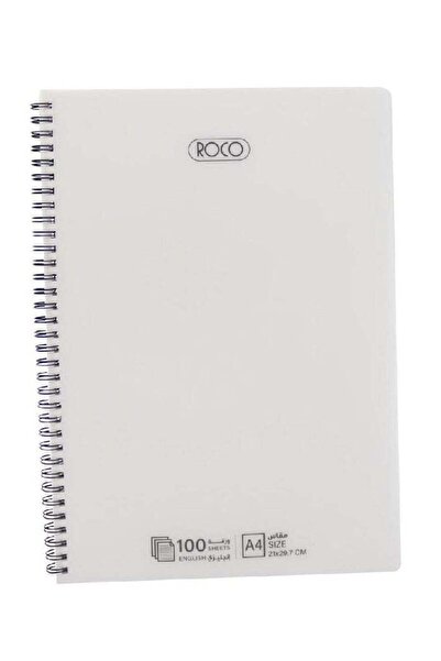 Roco دفتر ملاحظات إنجليزي من 100 ورقة A4