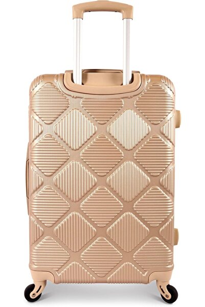 New Travel Luxury 5-Piece ABS Luggage Set (Gold)