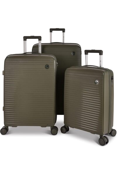 New Travel 3-Piece Polypropylene Hard-Shell Spinner Luggage Set with Combination Lock (20/24/28 inch