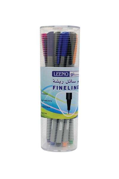 LEENO مجموعة أقلام تحديد رفيعة متعددة الألوان، 12 قطعة