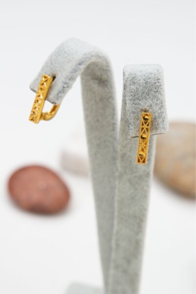 latif kuyumcu 22 Ayar Kadın J Klips Altın Küpe Q128784