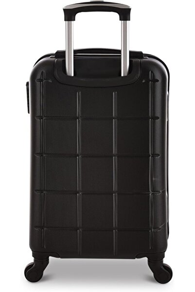 New Travel 20-inch ABS Hard Carry-On Suitcase with 4 Spinner Wheels (BR1051-20, Black)