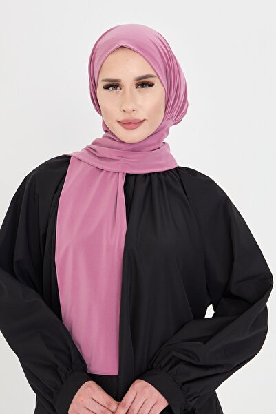 HÜRREM BONE Dusty Rose Practical Ready-To-Wear Hijab Bonnet Sandy Neck Collar with Snap Fasteners 2505_18