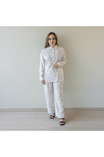 LINELLE Ladies Printed Co-ord Set- Rayon Pant and Top, LPS0055