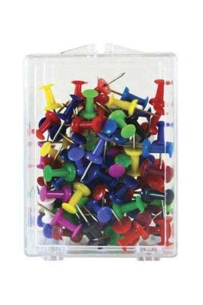 Roco Multi-Coloured Push Pins Set, 100 Pieces
