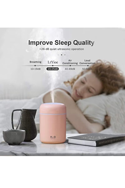 X SPRING Bathroom Ultra Quiet USB Mini Humidifier for Car, Office, and Home