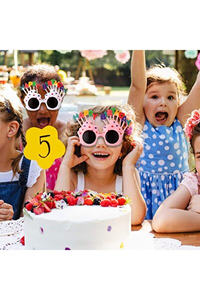 Flippy Happy Birthday Glasses, Pink, 18.5x11.5 cm