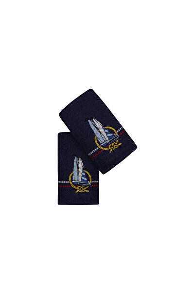 Talis Set of 2 Kitchen Towels Navy Dark Blue Yelken 50x70 cm (100% Cotton)