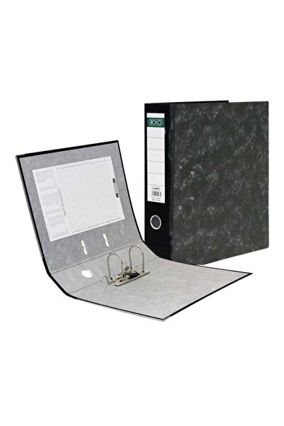Roco Pressboard Box File Black/Grey