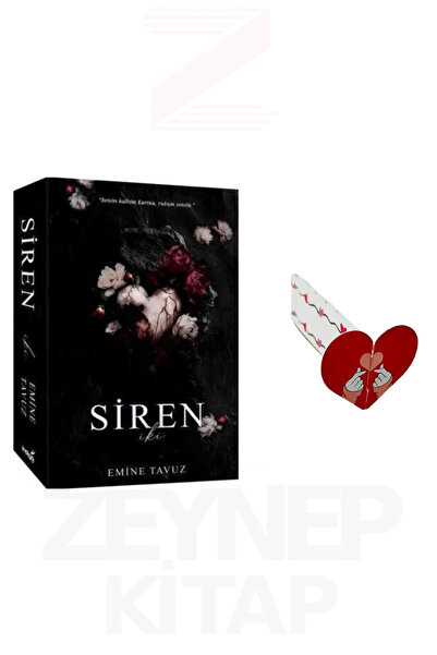 İndigo Kitap Siren 2 - Emine Tavuz (KARTONKAPAK) Özel Tasarım Kalp Ayraç Hediye