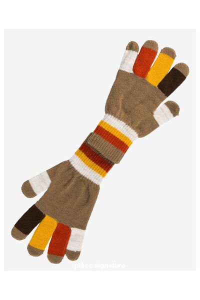 PIECE SIGNATURE 100% Acrylic, Stretch Fabric Colors Boys' Gloves (Ages 4-10)