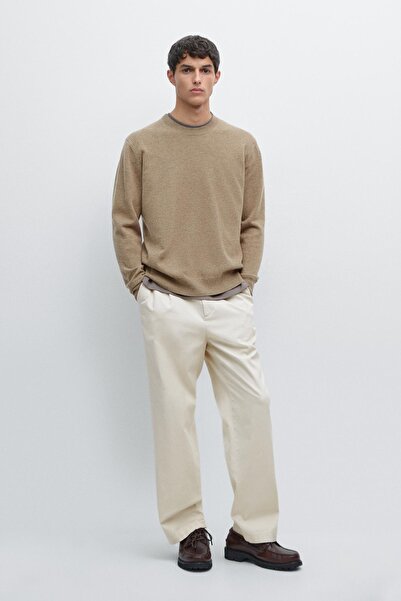 Massimo Dutti Yün karışımlı bisiklet yaka kazak