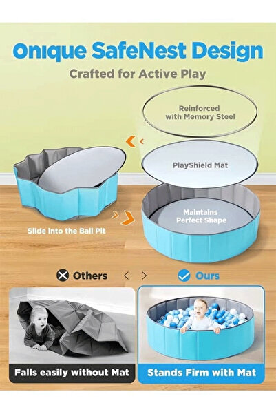 Generic Kids Ball Pit Foldable & Portable & Reusable Balls Pit for Toddlers