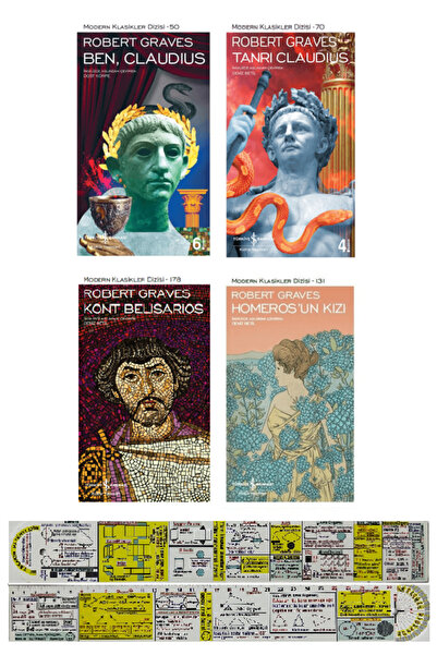 TÜRKİYE İŞ BANKASI KÜLTÜR YAYINLARI Robert Graves 4 Kitap Set / Ben Claudius+...
