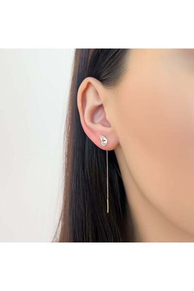 Bijuteria SORELLY 14k Gold Butterfly Wings Earrings