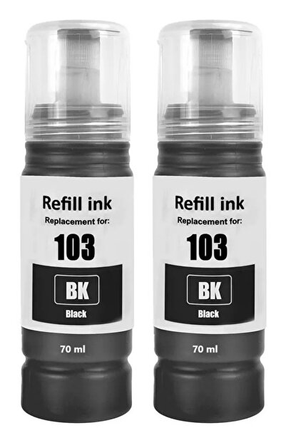 TecHarbor 2 Adet Epson EcoTank 103 Muadil Mürekkep L1110 L1210 L1250 L3110 L3111 L3150 L3151 L3156 L3160 L3210