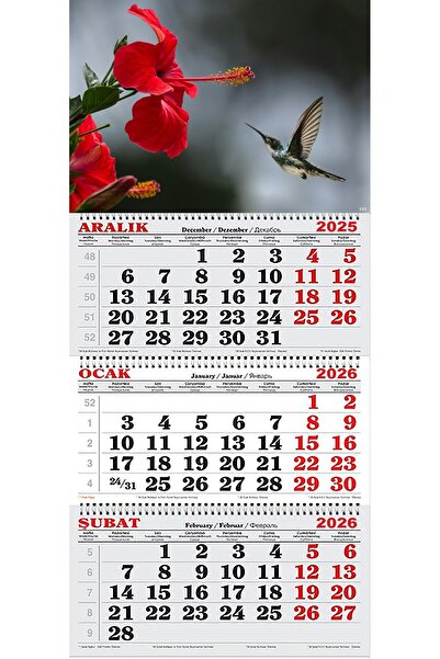 GENC DIJITAL BASKI 2026 Yılı Gemici Takvimi- Sinek Kuşu