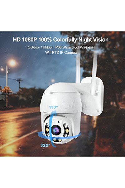 V380 Pro v380 1.0MP 4G Solar-Powered Security Camera with Two-Way Audio,LED Night Vision,8000mAh Battery