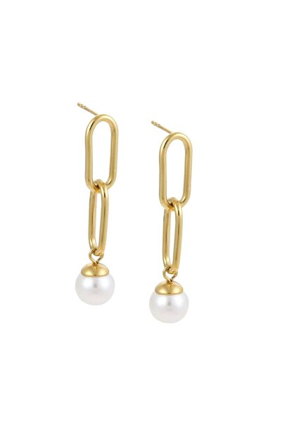 Bijuteria SORELLY Cercei cu perle placate cu aur de 14k