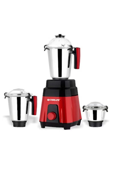 STARLİFE 3 in 1 Mixer Grinder SL-1044 | 1000W | 3 Jars | Red