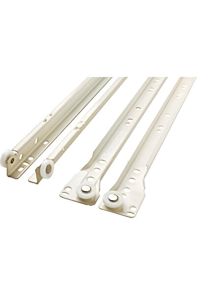 İpekbağlar KLASİK KIZAKLI DOLAP ÇEKMECE RAYI 1 ÇEKMECELİK BEYAZ 30 CM