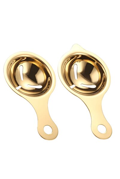 Flippy Διαχωριστής αυγών, Διαχωρίζει το ασπράδι από τον κρόκο του αυγού, Ανοξείδωτο ατσάλι, Εύκολο στη χρήση, 14x7.5 εκ., Χρυσό,