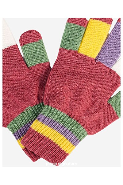 PIECE SIGNATURE 100% ακρυλικό, ελαστικό ύφασμα και πολύχρωμα γάντια για κορίτ...
