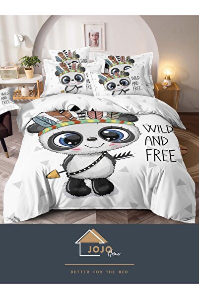 JOJO HOME Bedding set, 3D print, 6 pieces, 235x240cm, Wild & Free