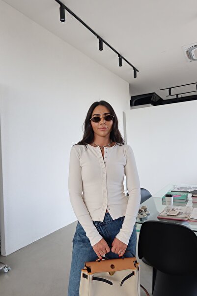 Özge Özgenç Μπλούζα με μακρύ μανίκι με κουμπωτά