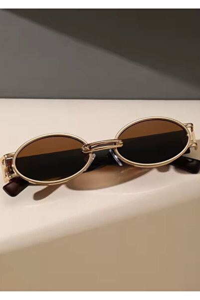 MECKSA Vintage Metal Oval Women’s Fashion Glasses – Chic Street-Style Accessory