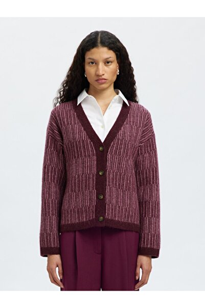 SELECTED Strickjacke Wollmix