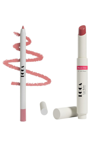 Luca مجموعة الشفاه - قلم تحديد الشفاه الداكن 04 + مرطب الشفاه سوفت موف 01