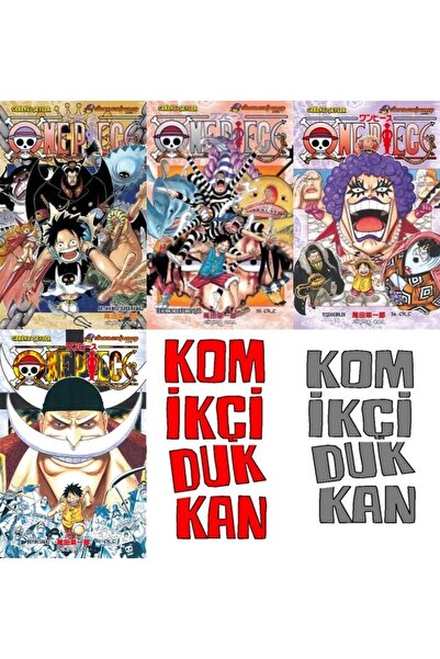 Gerekli Şeyler Yayıncılık One Piece 54-55-56-57 manga seti (4 kitap) ayraç he...
