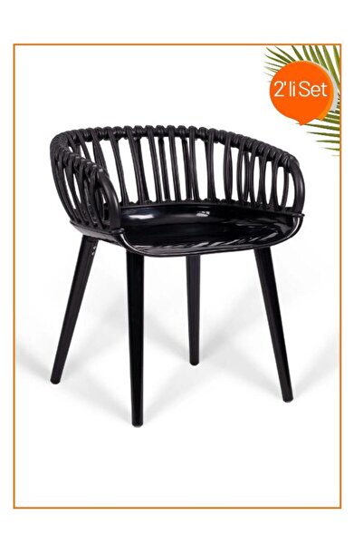 SERMER PAZARLAMA Venezia 2’li Plastik Kafe Sandalyesi – Şık, Dayanıklı ve Mod...