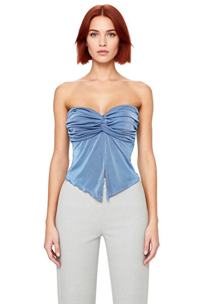 PayBuy Γυναικεία πλεκτή μπλούζα χωρίς λουράκια, υφαντό από πολυεστέρα, καλοκαιρινό casual, εξαιρετικό υλικό, ανθεκτικό