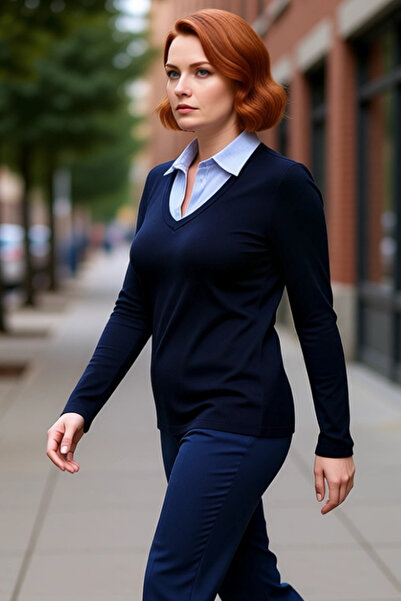 PayBuy Γυναικεία μπλούζα με μακρυμάνικο μονόχρωμο μπλουζάκι με λαιμόκοψη σε σ...