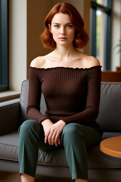 PayBuy Γυναικείο γιακά Carmen με υφή μακρυμάνικο ασύμμετρο κόψιμο πλεκτό ποιοτικό κομψό άνετο μοντέρνο κομψό