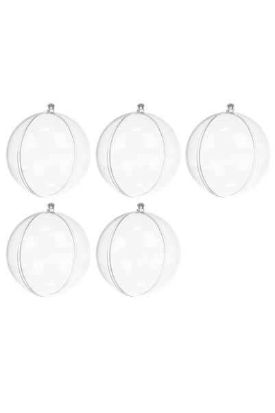 zola Σετ προσαρμοσμένων διαφανών σφαιρών, 5 τεμαχίων, πλαστικές, διαμέτρου 10 cm