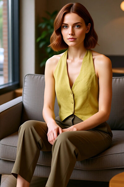 PayBuy Καλοκαιρινή λινό μπλούζα με λαιμόκοψη με κορδόνια Zarifane Σχέδιο Άνετο και κομψό Premium Ποιότητα