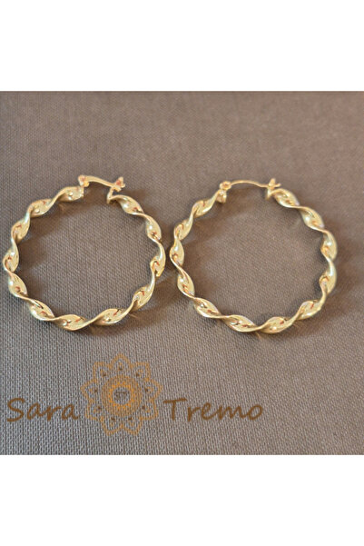 saratremo Cercei împletiți, 4,5 cm – Design distinct cu împletitură sofisticată