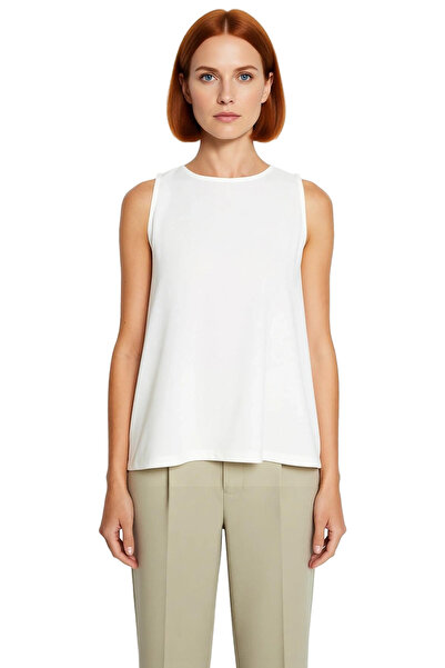 PayBuy Crew Neck Sleeveless Crepe Knitted Blouse Regular Fit Carefully Selected Professional Look